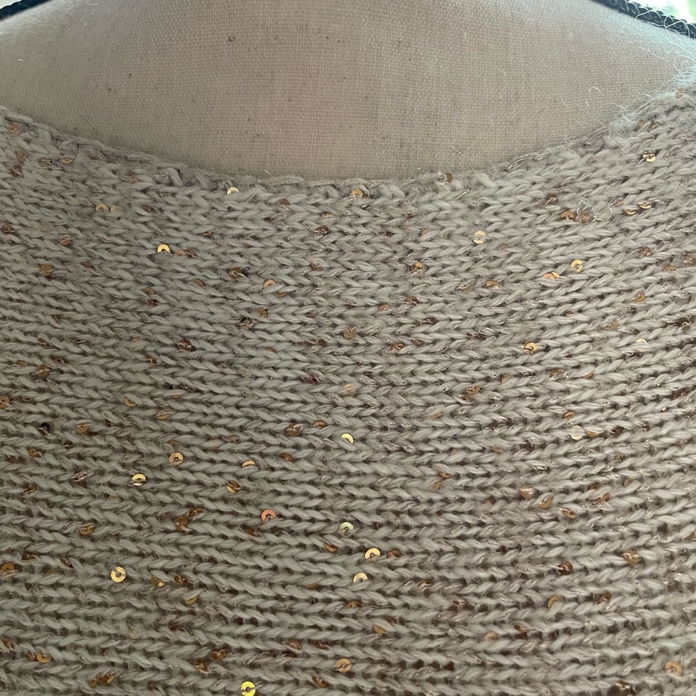 RACHEL Rachel Roy Gold Shrug Sweater with Sheer Knit - Picture 10 of 11